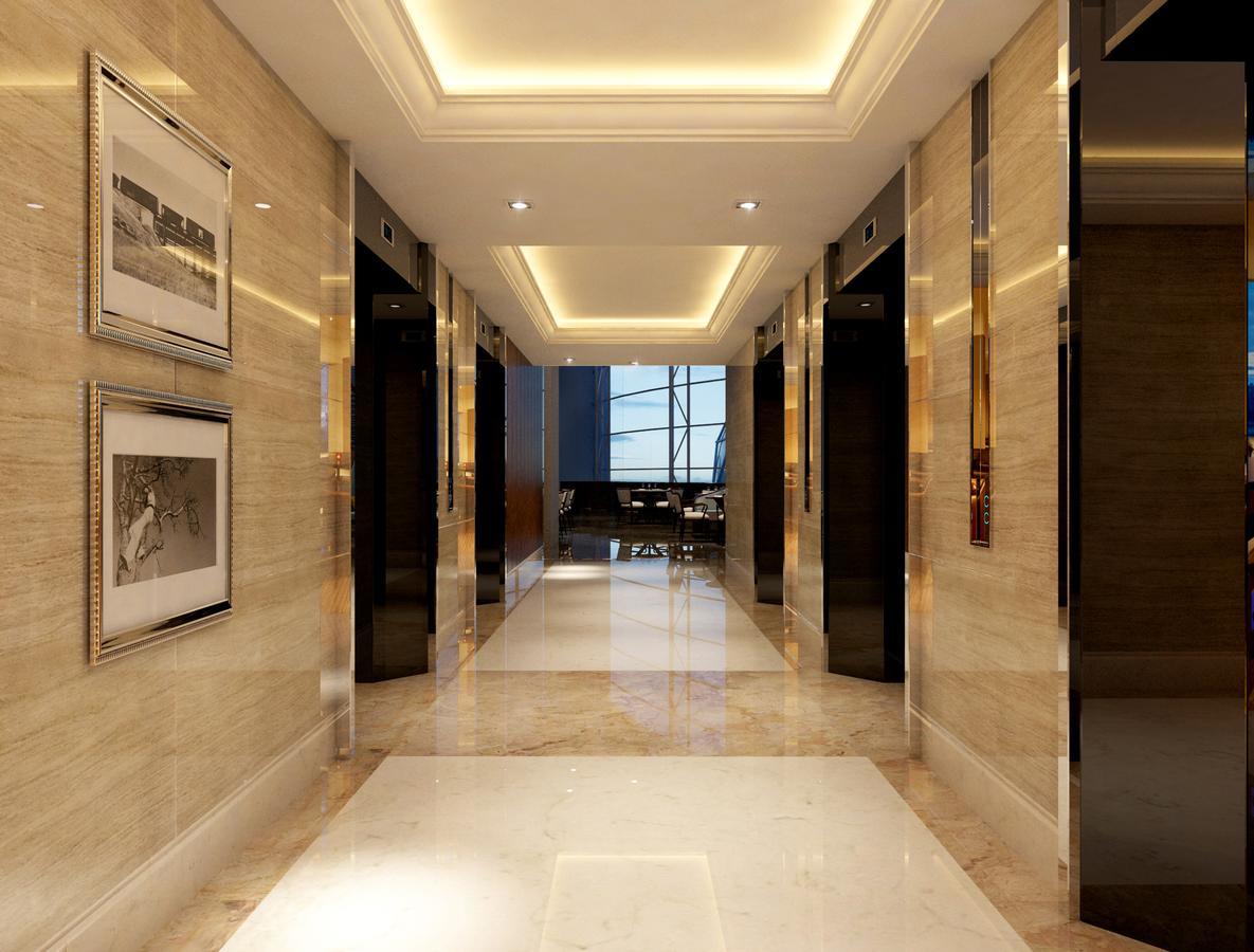 Hatten Place Melaka Bagian luar foto 3D rendering of a hotel lobby